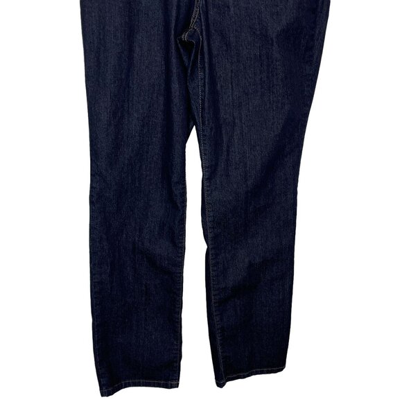 Style & Co Dark Wash Straight Leg Jeans Size 14 L Stretch Denim - Picture 4 of 11
